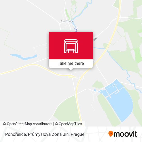 Pohořelice, Průmyslová Zóna Jih map