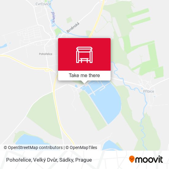 Pohořelice, Velký Dvůr, Sádky map