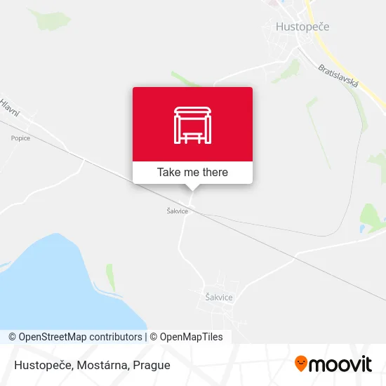 Карта Hustopeče, Mostárna