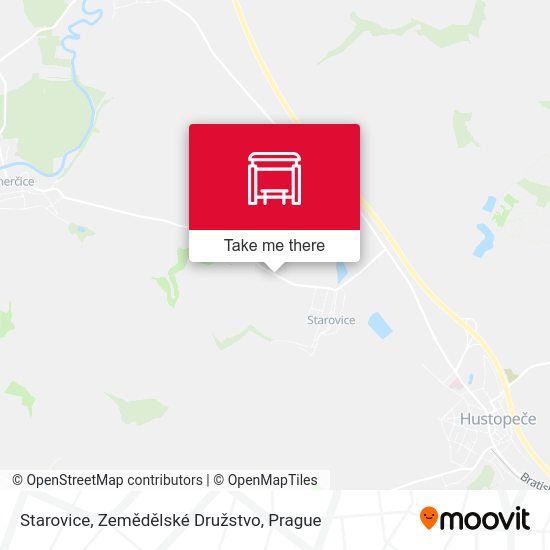 Starovice, Zemědělské Družstvo map