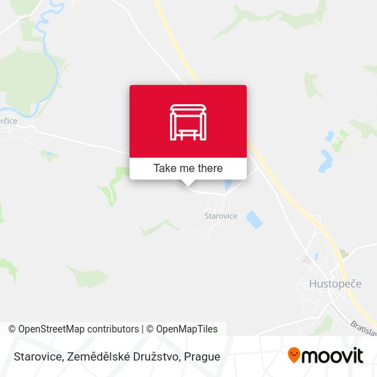 Starovice, Zemědělské Družstvo map