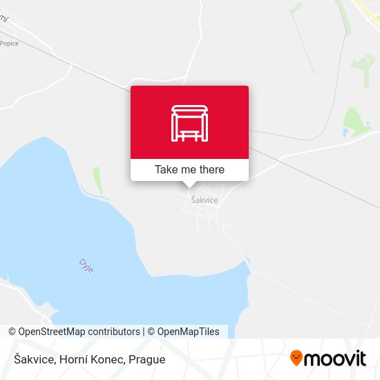 Šakvice, Horní Konec map