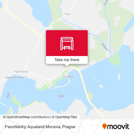 Pasohlávky, Aqualand Moravia map