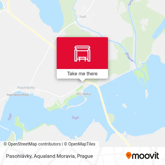 Карта Pasohlávky, Aqualand Moravia