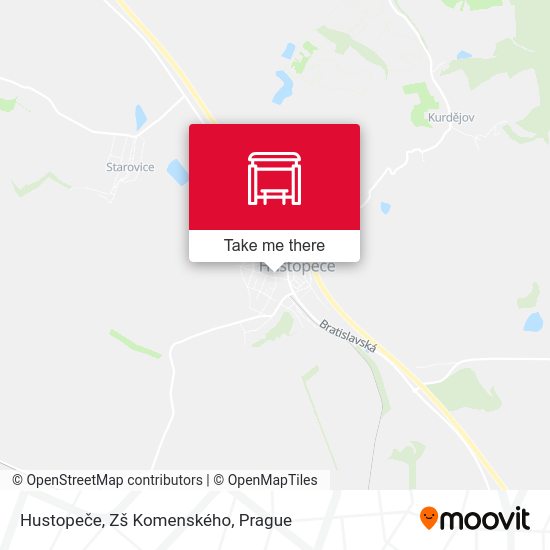 Hustopeče, Zš Komenského map