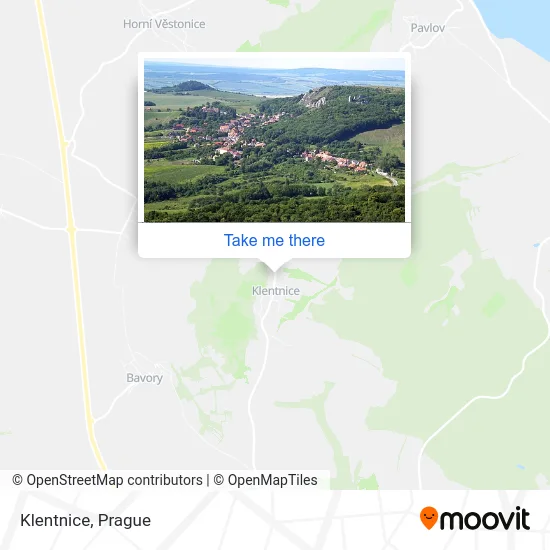 Карта Klentnice
