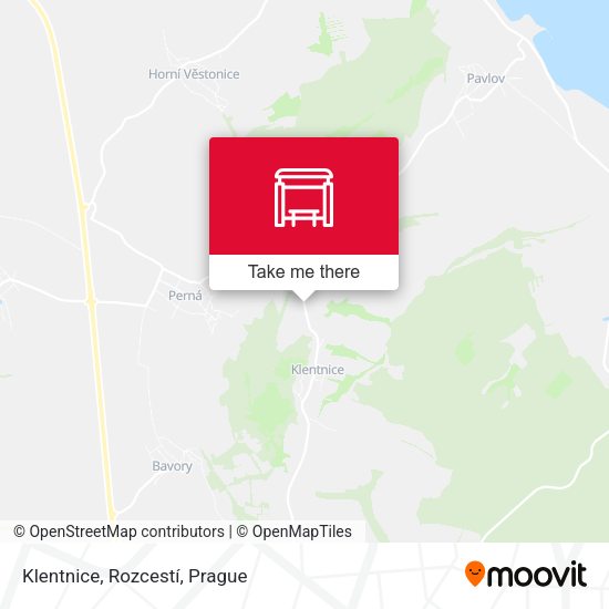 Klentnice, Rozcestí map