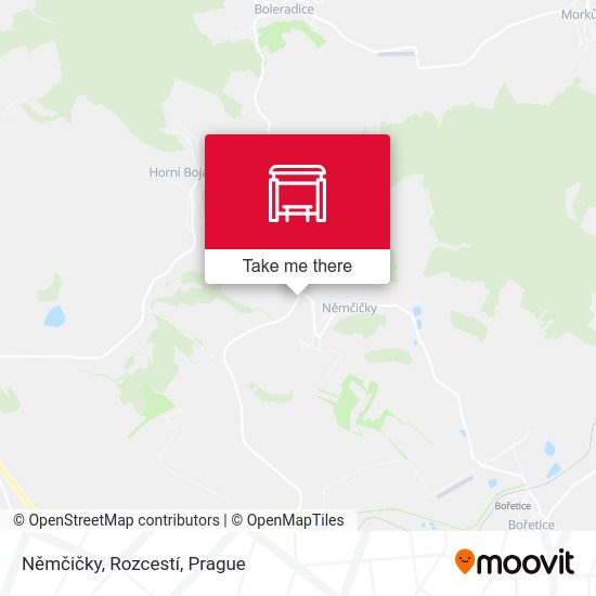 Němčičky, Rozcestí map