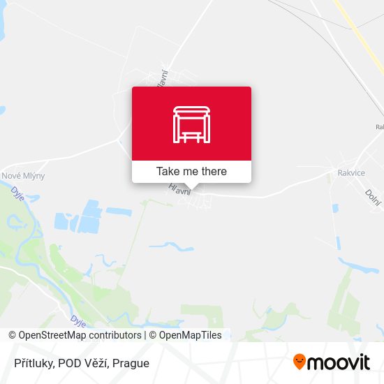 Přítluky, POD Věží map