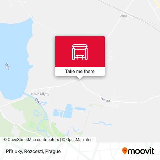 Přítluky, Rozcestí map
