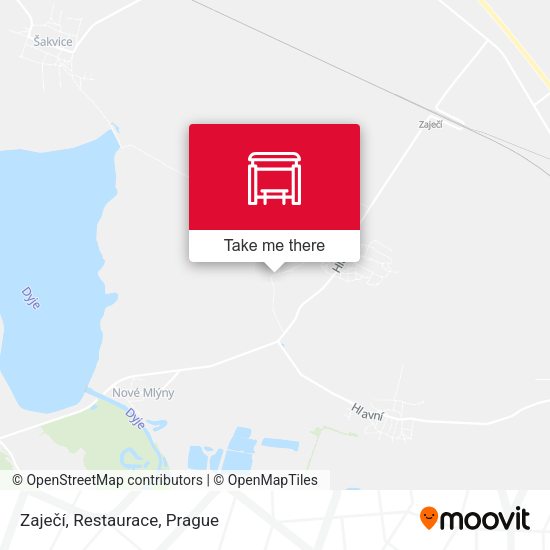Zaječí, Restaurace map