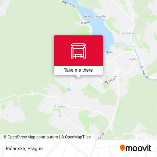 Říčanská map