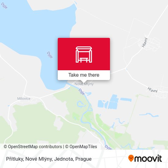 Přítluky, Nové Mlýny, Jednota map
