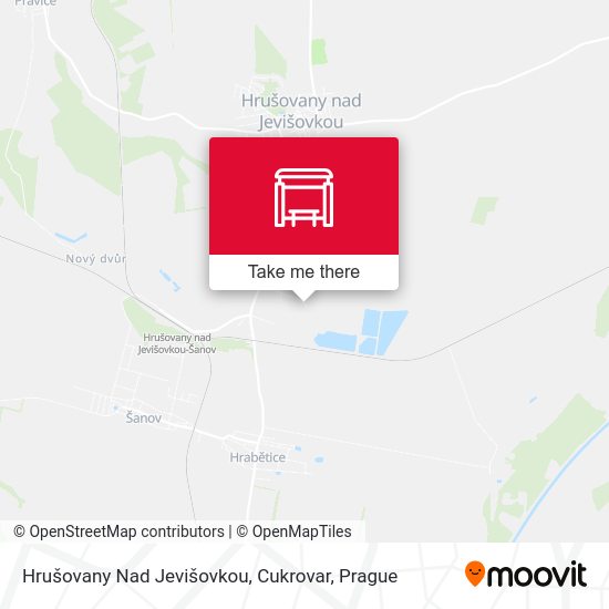 Hrušovany Nad Jevišovkou, Cukrovar map