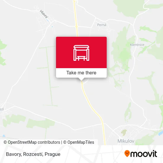 Карта Bavory, Rozcestí