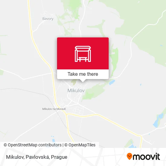 Карта Mikulov, Pavlovská