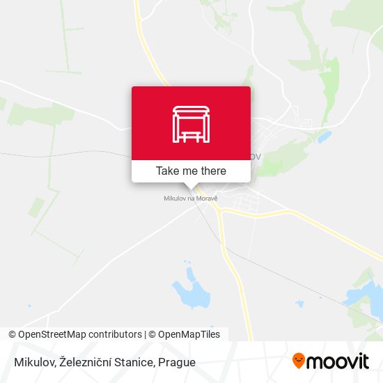 Mikulov, Železniční Stanice map