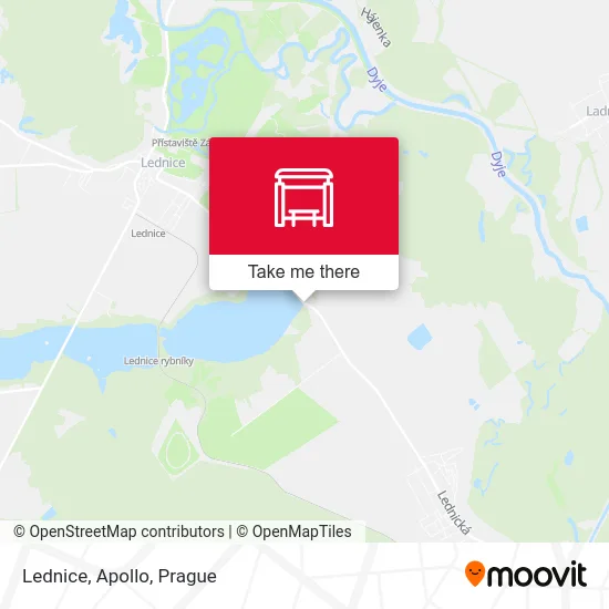 Lednice, Apollo map