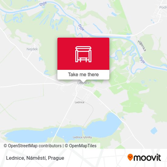 Lednice, Náměstí map