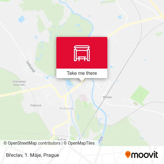 Карта Břeclav, 1. Máje