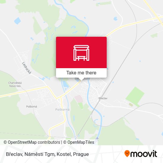 Břeclav, Náměstí Tgm, Kostel map
