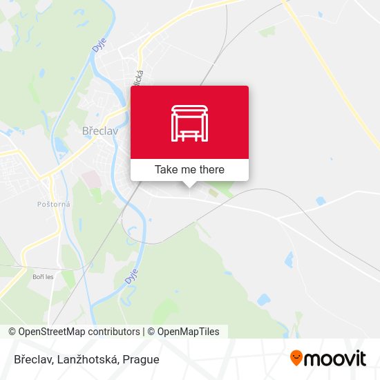 Břeclav, Lanžhotská map