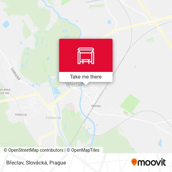 Карта Břeclav, Slovácká