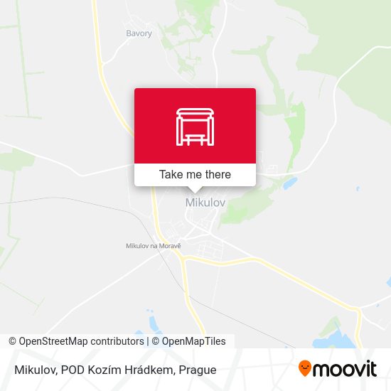 Mikulov, POD Kozím Hrádkem map