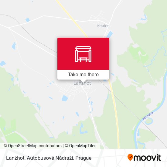 Lanžhot, Autobusové Nádraží map