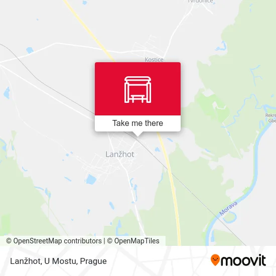 Карта Lanžhot, U Mostu