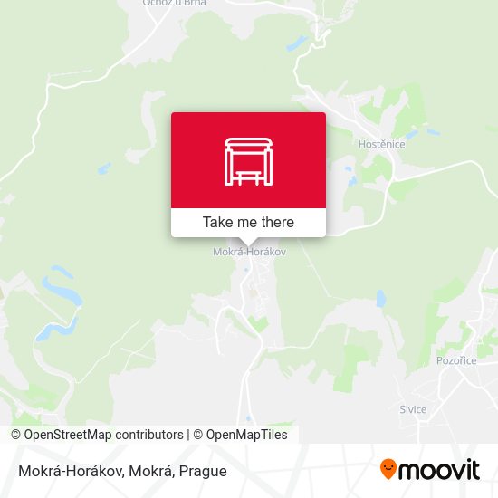 Mokrá-Horákov, Mokrá map