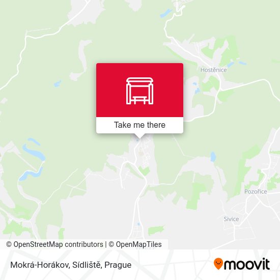 Mokrá-Horákov, Sídliště map