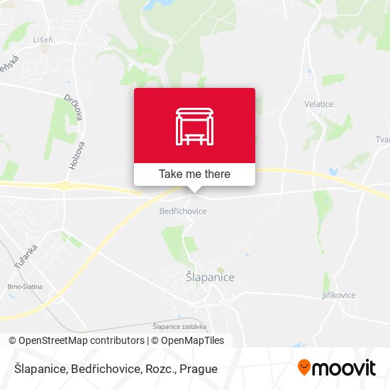Šlapanice, Bedřichovice, Rozc. map