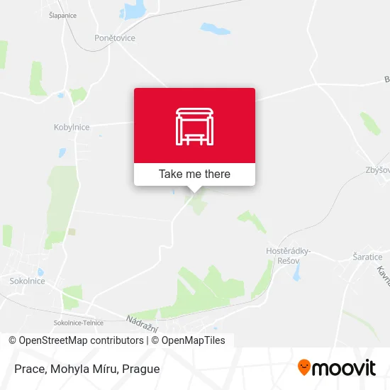 Карта Prace, Mohyla Míru