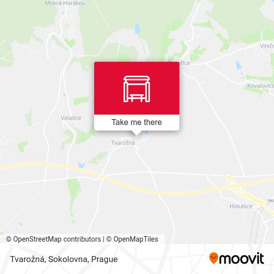 Tvarožná, Sokolovna map