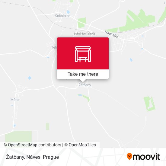 Žatčany, Náves map