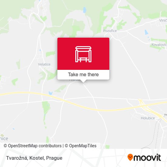 Tvarožná, Kostel map