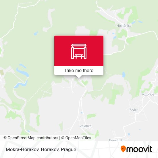 Mokrá-Horákov, Horákov map