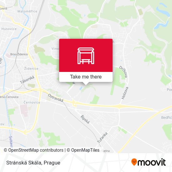Карта Stránská Skála