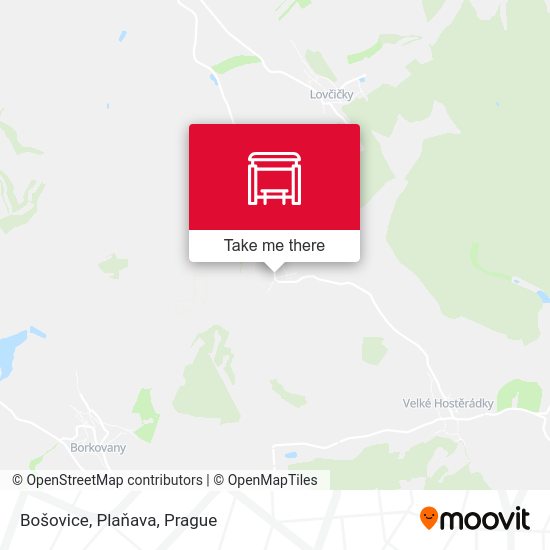 Bošovice, Plaňava map
