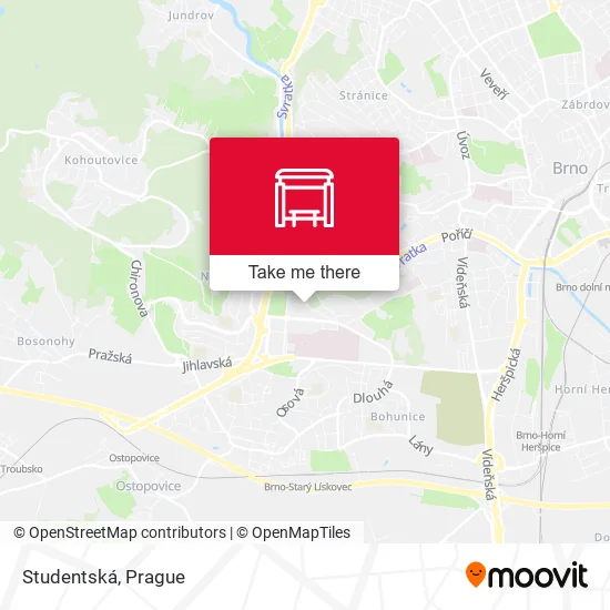 Карта Studentská