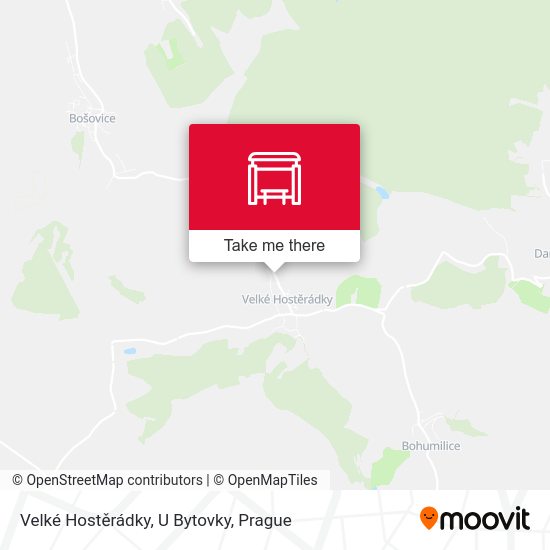 Velké Hostěrádky, U Bytovky map