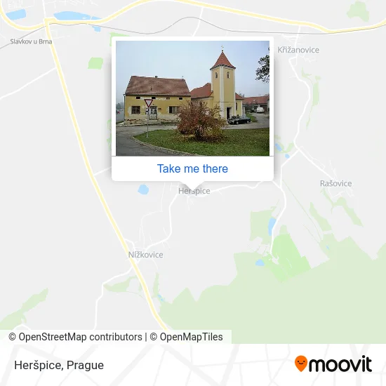 Карта Heršpice