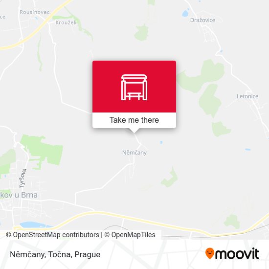 Němčany, Točna map
