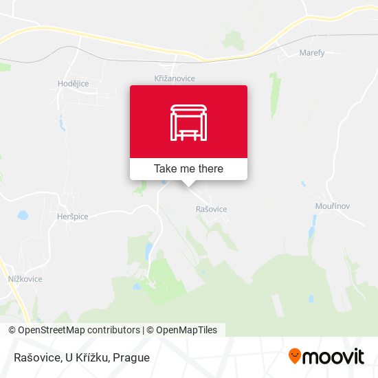 Rašovice, U Křížku map