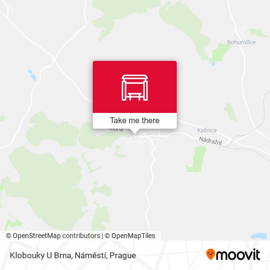 Klobouky U Brna, Náměstí map