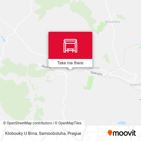 Klobouky U Brna, Samoobsluha map