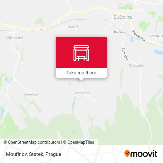 Mouřínov, Statek map