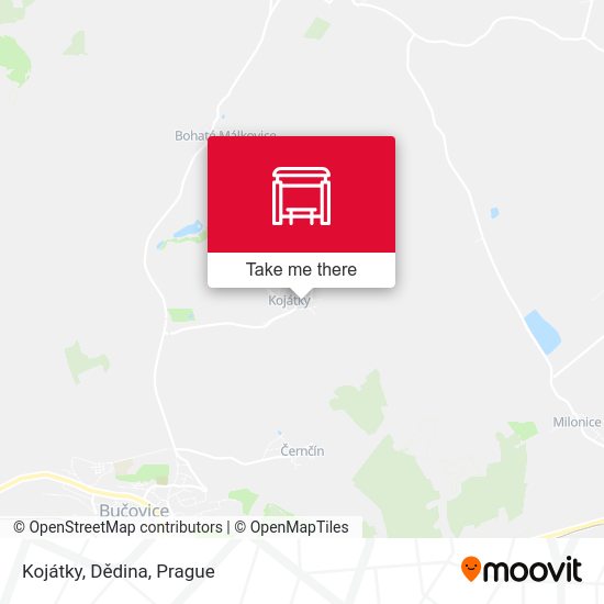 Kojátky, Dědina map