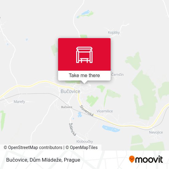 Bučovice, Dům Mládeže map